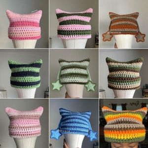 Crochet cat beanie!! (Custom)